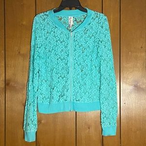 Ransom Lace Zip Up Size XLarge Y2K vintage vibes